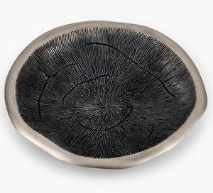 100% Plateau et plat en métal écologique sans danger pour les aliments avec finition noire pour le service et la présentation de desserts au chocolat en cadeau - Product Image 2