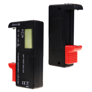 Mini kỹ thuật số pin Tester Volt <span class=keywords><strong>Checker</strong></span> Khả năng tải Analyzer hiển thị kiểm tra AAA AA C D 9V 3.7V 1.5V nút di động hộ gia đình - Product Image 4