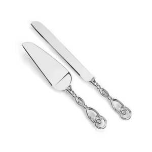 ชุดอุปกรณ์เสิร์ฟเค้กสแตนเลสสตีล ดีไซน์ทันสมัย พร้อมด้ามจับออกแบบพิเศษ เพื่อการเสิร์ฟขนมหวานอย่างมีสไตล์ - Product Image 1