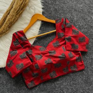 Algodón de alta demanda con blusa de pintura a mano Fabricante de moda para mujer y exportador de Surat a la tarifa más baja - Product Image 6