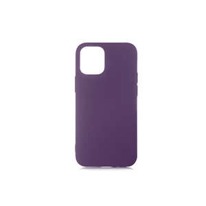 Coque en silicone liquide (LSR) de qualité supérieure Netzy Deep Purple pour iPhone 12 Pro, protection arrière pour téléphone portable - Product Image 1