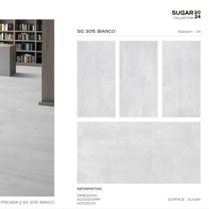 กระเบื้องพอร์ซเลนรุ่นใหม่ ผิวสัมผัสแบบน้ำตาล ขนาด 60x120 ซม. 600x1200 มม. 24x48 นิ้ว สำหรับตกแต่งผนังและพื้นภายในอย่างมีสไตล์ - Product Image 1