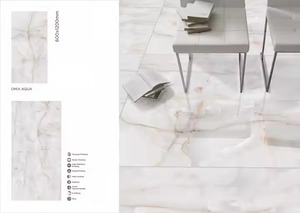 Listello Crema 600x1200mm Carrelage de sol en porcelaine poli numérique brillant Salle de bain extérieure de haute qualité 24x48 60x120 Intérieur - Product Image 5