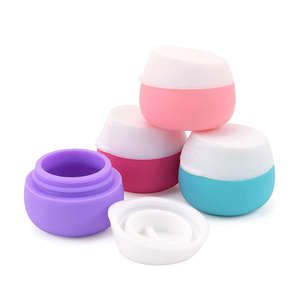 Pot en silicone à visser en plastique anti-fuite pour crème cosmétique, maquillage, visage, corps, crème pour les mains, articles de toilette de voyage, 20 ml, vente en gros - Product Image 1