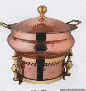 Plat de chauffe-plats en laiton massif en métal standard de luxe pour mariage et fête plat de service pour hôtel et restaurant - Product Image 4