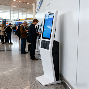 Kiosco de Autoservicio con Pantalla Táctil de 21.5 Pulgadas, Personalizable (ODM/OEM), para Pedidos y Pagos en Bancos, Clínicas y Supermercados - Product Image 1