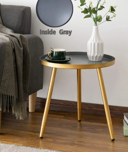 Table d'angle métallique de conception classique haute vente enduit de poudre arrondi haut de gamme meubles de Table décor à la maison - Product Image 6