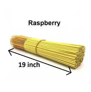 Bâtonnets d'encens de 19 pouces, approvisionnement en vrac de bâtons d'encens naturels à la framboise les plus vendus (jaune) - Product Image 1