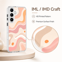 Étui magnétique IML IMD TPU+PC pour S25 Ultra avec coussin d'air et design antichoc, service OEM/ODM