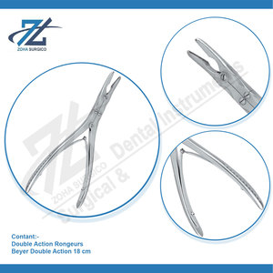 Double Action Rongeurs Beyer Double Action 18 cm German High Quality Stainless <b>Dental</b> Surgical Instruments Manufacturer Pakistan - Product Image 4