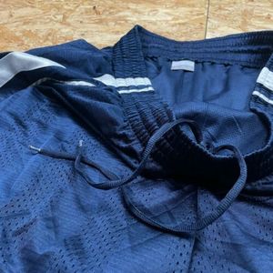 Lo último de 2025, pantalones cortos azules de algodón y poliéster para hombre, informales, atléticos, de fútbol y gimnasio, para correr, entrenamiento, personalizable, OEM, estampado, Logo en la cintura - Product Image 3