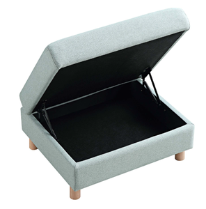 Otomana de Madera Maciza con Almacenamiento Inteligente Oculto y Puertos - Product Image 3