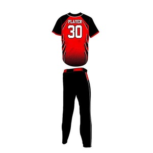 Best Quality Breathable Plus Size Custom Logo Baseball & Softball Jersey 100% Polyester Quick Dry Made Pakistan Hot Sale Uniform - Product Image 4