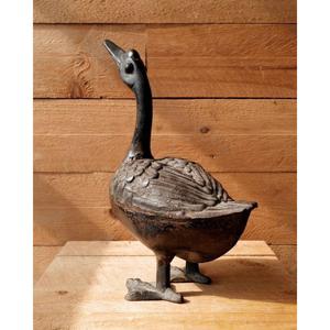 Bronze doré cygne Sculpture métal artisanat décoratif luxe canard Figurine maison jardin décor produit événement fournitures - Product Image 2