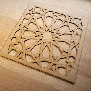 Lot de 3 peintures murales islamiques en MDF Ayatul Kursi Wall Art Mural musulman Décoration en bois et Coran Mural - Product Image 5