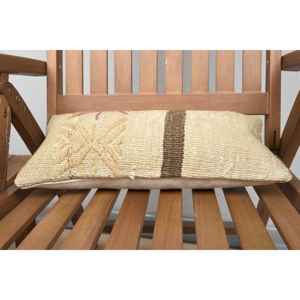 Luxury 8x16 Inch Beige Kilim Wool Pillow Rustic Design Vintage <b>Fluffy</b> Floral Print Woven Technique Silk Portable <b>Bedding</b> - Product Image 4