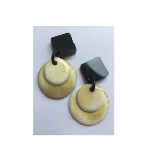 Pendientes de cuerno de búfalo de Color blanco de buena calidad, joyería con cubiertos, cubiertos, pendientes de diseño de cuchara a un costo razonable - Product Image 2