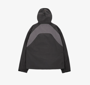 เสื้อแจ็คเก็ตกันลมแบบมีฮู้ด พิมพ์ลายโลโก้ตามสั่ง ผ้าแคนวาส ตัดสี ระบายอากาศ กันน้ำ ไซส์ใหญ่สำหรับผู้ชาย - Product Image 6