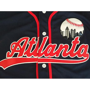 Premium Men's Atlanta flag country 99 Baseball College Jerseys 90s Hip Hop Button Down Camisas de béisbol para fiesta cosida - Product Image 6