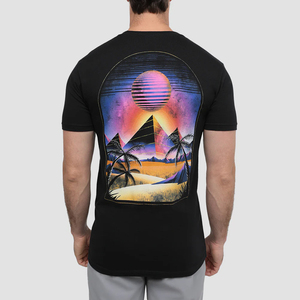 T-shirt pour homme de haute qualité 100% coton uni avec impression en relief, séchage rapide, respirant, décontracté, streetwear, fabriqué au Pakistan - Product Image 5