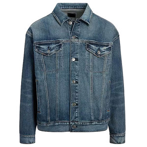 Chaquetas de Mezclilla Transpirables de Lona 100% Algodón para Hombre, Tallas Grandes, con Logotipo Frontal, Resistentes al Viento, Hechas en Pakistán - Product Image 1