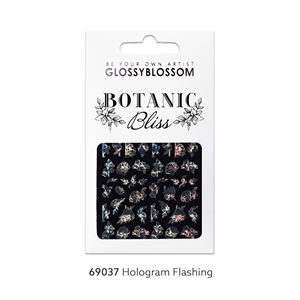 ShineB Botanic Bliss-โฮโลแกรมกระพริบ69037,เล็บรูปลอกการออกแบบเล็บมือกาวตนเอง - Product Image 1