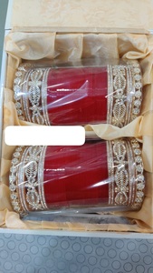 ชุดกำไลชุดเจ้าสาวสีแดงสุดหรูคลาสสิกเครื่องประดับแต่งงานทันสมัยทำจากทองเหลืองดีไซน์ไม่เหมือนใคร - Product Image 5