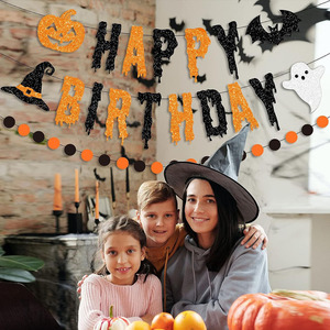 Guirnalda de Papel Decorativa para Fiesta de Cumpleaños de Halloween - Product Image 2