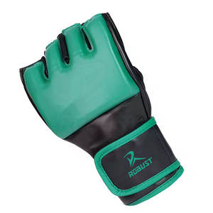 Gants de MMA en cuir avec fermeture auto-agrippante, antidérapants, forte adhérence pour l'entraînement, la boxe et les exercices - Product Image 4