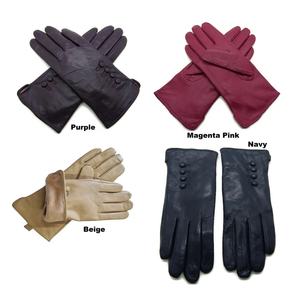 Nouvelle mode de gant d'hiver en cuir de mouton respirant personnalisé pour femmes vente en gros de gants en cuir du Pakistan - Product Image 3