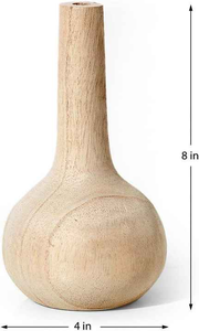 Jarrón de botella de madera moderno hecho a mano más vendido para decoración del hogar y fiestas centro de mesa de boda - Product Image 2