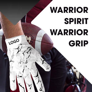 Haute extensible Football récepteur gants antidérapant paume forte adhérence gants de Football américain pour homme avec Logo personnalisé - Product Image 4