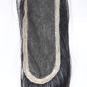 2*6 HD Closure Lace Straight Double Weft 100% Cheveux humains vierges indiens vietnamiens non traités Qualité des fournisseurs assurée - Product Image 1