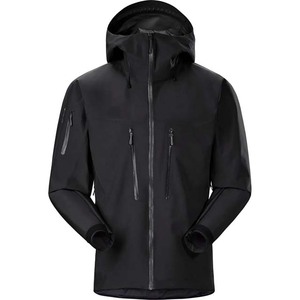 Veste en toile coupe-vent imperméable pour hommes fermeture à glissière brodée vêtements d'extérieur d'hiver décoration de poche à capuche coupe-vent pluvieux - Product Image 6