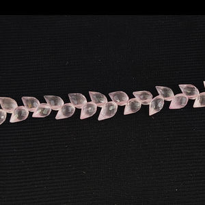 Perles de Quartz Rose en forme de larme, perles de pierre précieuse à facettes, taille 12x7mm, vendu par 8 pouces de Long, fournitures de fabrication de bijoux - Product Image 2