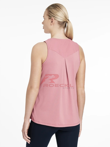 Top de equitación OEM para mujer, venta al por mayor, tejido elástico innovador, comodidad transpirable, secado rápido, ajuste seguro, espectáculo ecuestre - Product Image 2