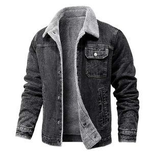 Unisex High Street Vintage Solid <b>Canvas</b> Stand Collar Front Logo Eco-Friendly & Windproof Casual Winter Outerwear <b>Jacket</b> - Product Image 4