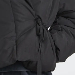 Vêtement d'extérieur d'hiver léger et décontracté pour femmes, col cheminée, confortable, tendance 2026, surdimensionné, rembourré, coton et nylon - Product Image 6