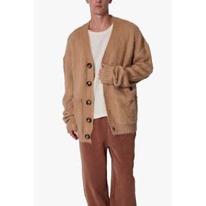 ELONGATED FUZZY <b>CARDIGAN</b> <b>SWEATER</b> - Product Image 3