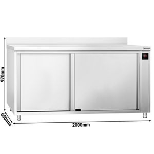ตู้เก็บความร้อนเชิงพาณิชย์ PREMIUM 2000 ขนาด 600 มม. พร้อมบานพับและประตูบานเลื่อน ระบบดิจิตอล - Product Image 2