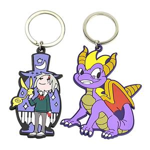 Llavero de goma de PVC de edición limitada 2025 con diseño de personajes personalizados en negrita para moda y regalos - Product Image 1