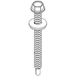 Tornillo para Sistema de Montaje Solar Unirac # 12-14 X 2.50 Acero Inoxidable Modelo 003250W - Product Image 2