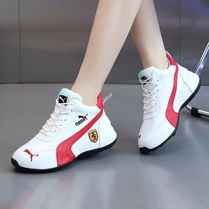 Zapatillas de Paseo Versátiles para Mujer con Alzas, Superficie de Cuero Impermeable, Malla Transpirable y Bordados - Product Image 5