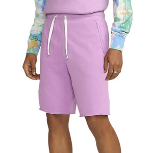 Shorts de survêtement décontractés pour hommes, vintage, été, imprimé délavé à l'acide, uni, teint, écologique, respirant, coton, cargo, cordon de serrage à la taille, poche - Product Image 1