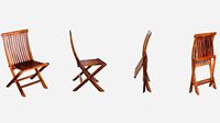Ensemble de salle à manger en bois durable pliable 2 chaises table ronde pour intérieur extérieur pour balcon jardin meubles de salon