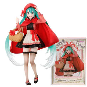 Small Anime Figurine of <b>Red</b> Riding Hood Plastic <b>Material</b> Inspired by Japanese Animation - Product Image 1