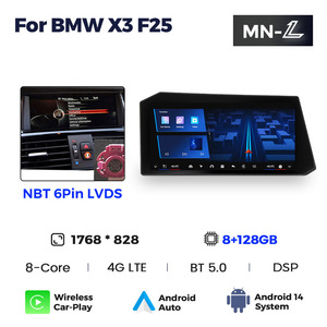 NaviFly עיצוב חדשני מסך 1768*828 בגודל 12.9 אינץ' עם <span class=keywords><strong>Car</strong></span>-play וניווט לרכב עבור BMW <span class=keywords><strong>X3</strong></span> F25, תומך במצלמת רוורס, TPMS ו-<span class=keywords><strong>DVR</strong></span> - Product Image 3