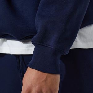 Alta calidad 350 Gsm Plain White Pullover Sudaderas para hombres Logotipo personalizable Oversized Drop Shoulder Winter Blank Fleece - Product Image 6