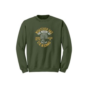 Sweat-shirt en mélange de coton avec des thèmes de bouddha imprimés Style décontracté 12 options de couleur 260-280 Placement de conception personnalisable GSM lourd - Product Image 4