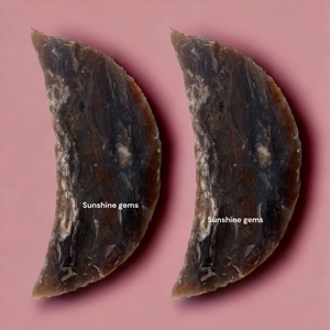 Forma De Luna Ágata India Punta de flecha Valla natural Ágata Piedra preciosa Punta de flecha Fabricantes Proveedores - Product Image 5